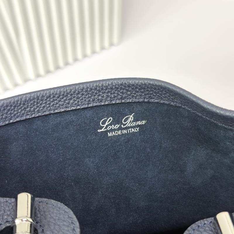 Loro Piana Large Bale bag Midnight Blue FAM9875