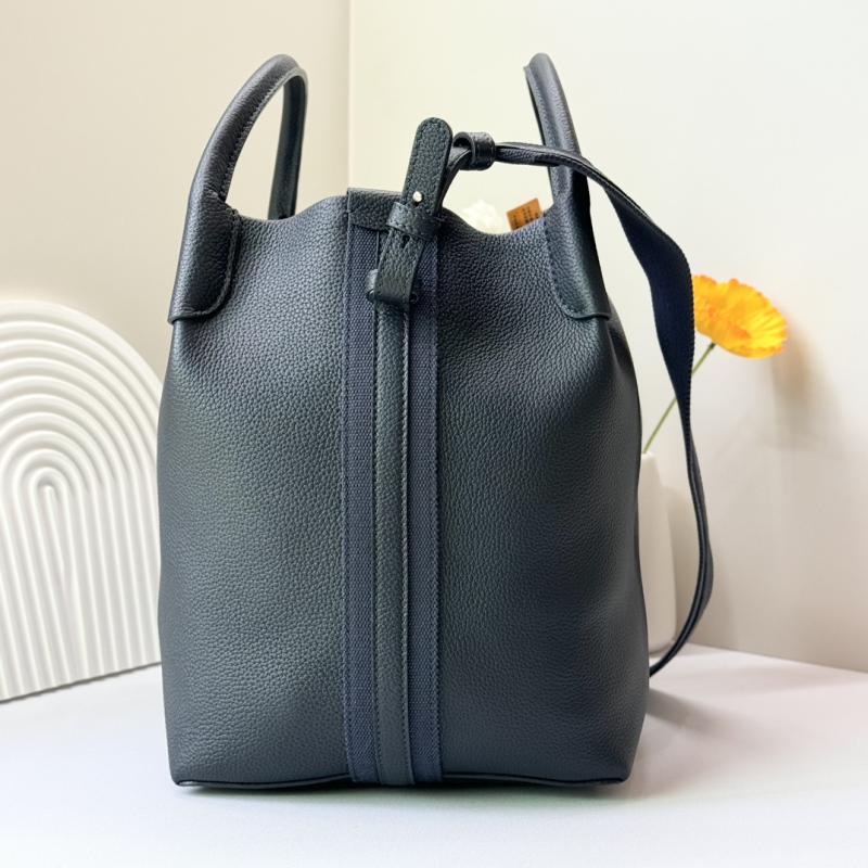 Loro Piana Large Bale bag Navy FAM9875