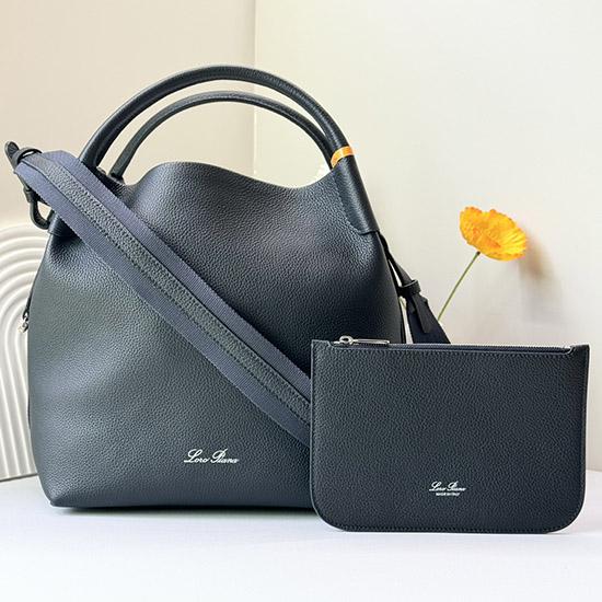 Loro Piana Large Bale bag Navy FAM9875