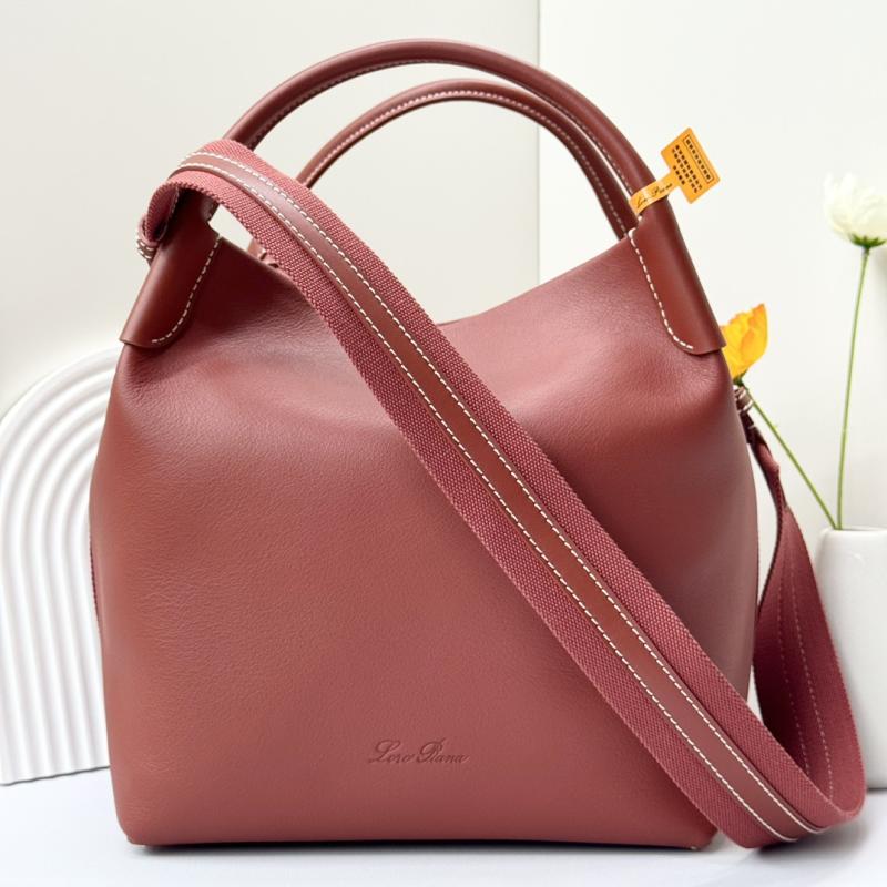 Loro Piana Large Bale bag Red FAM9875