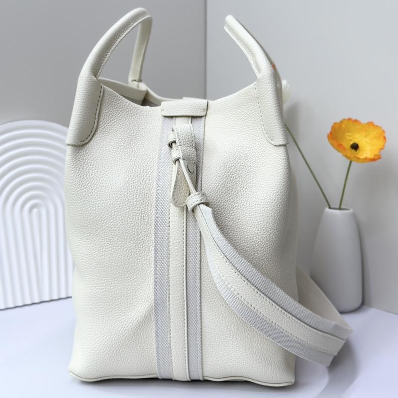 Loro Piana Large Bale bag White FAM9875