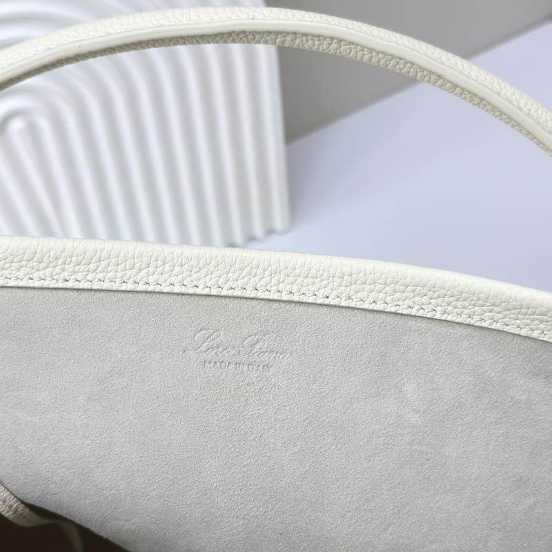 Loro Piana Large Bale bag White FAM9875