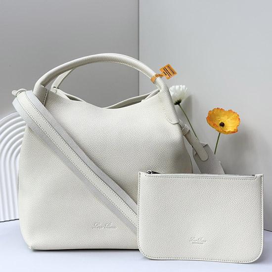 Loro Piana Large Bale bag White FAM9875