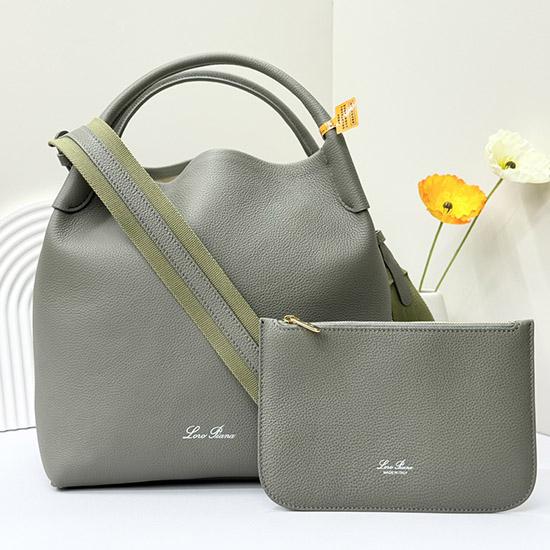 Loro Piana Large Bale bag Yerba Mate FAM9875