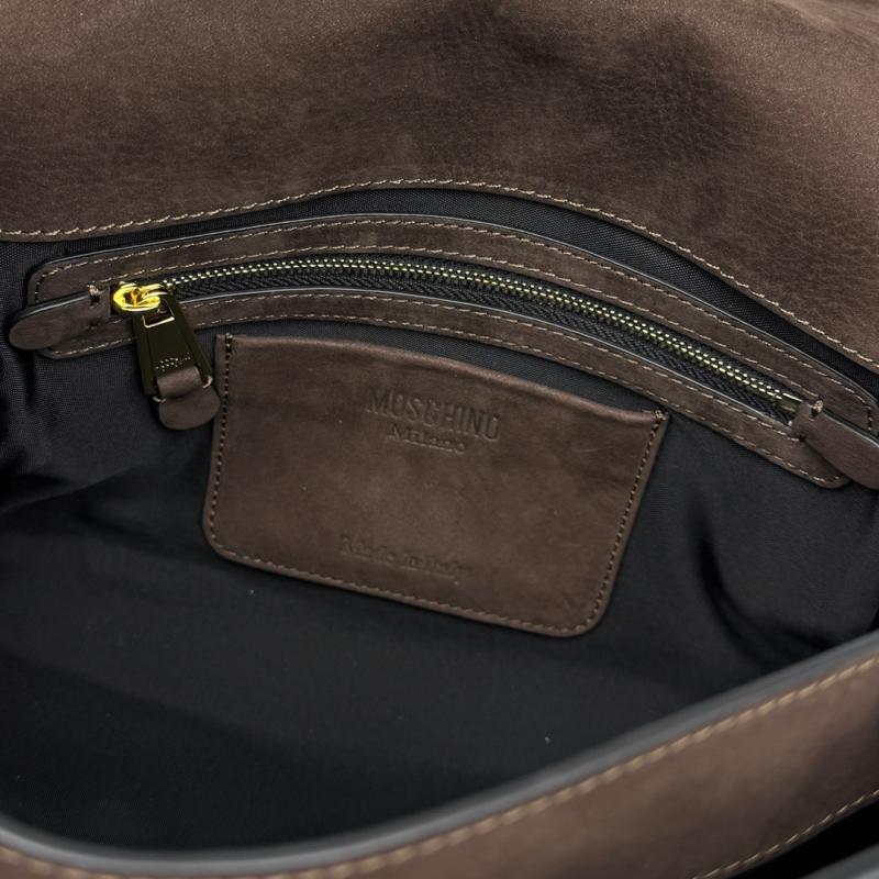 Medium Moschino Tie Me bag Brown M8100