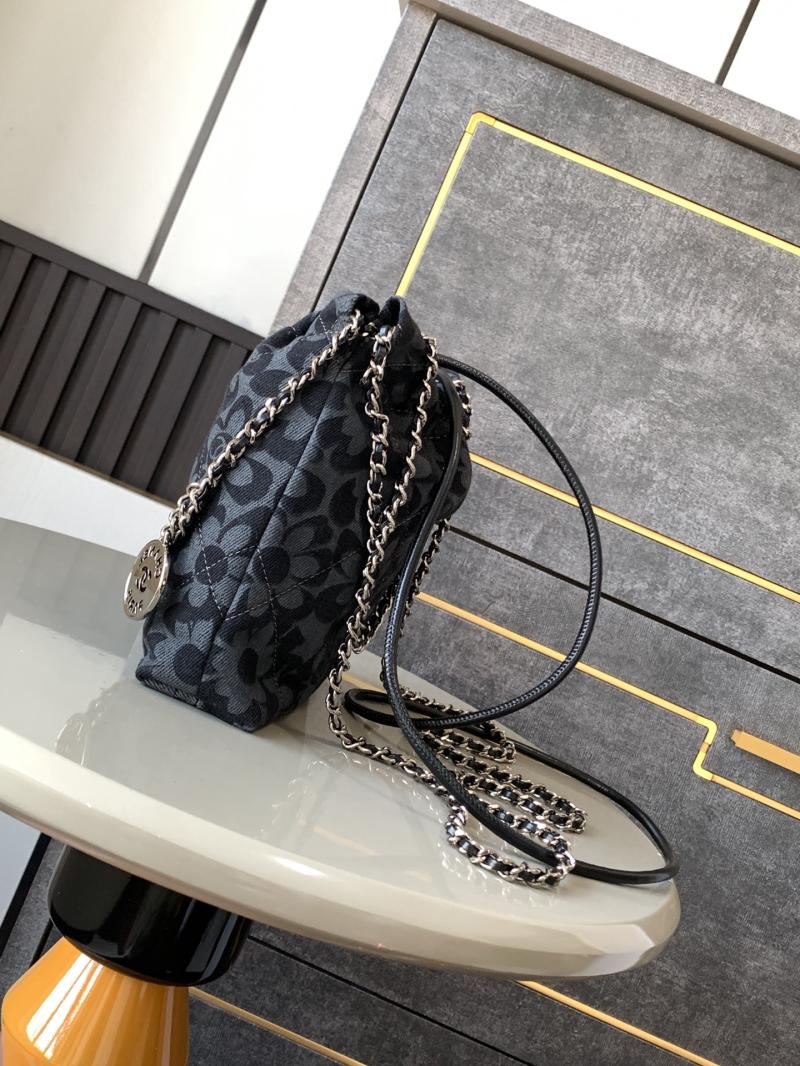 Mini Chanel 22 Denim Handbag AS3980