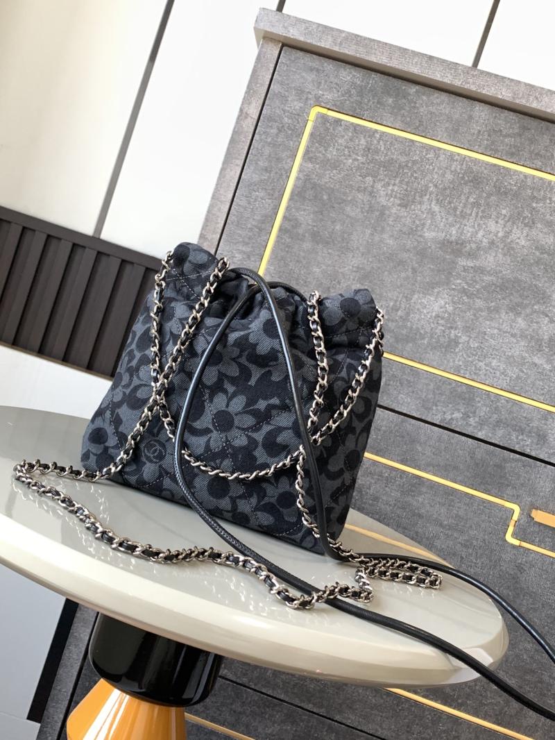 Mini Chanel 22 Denim Handbag AS3980