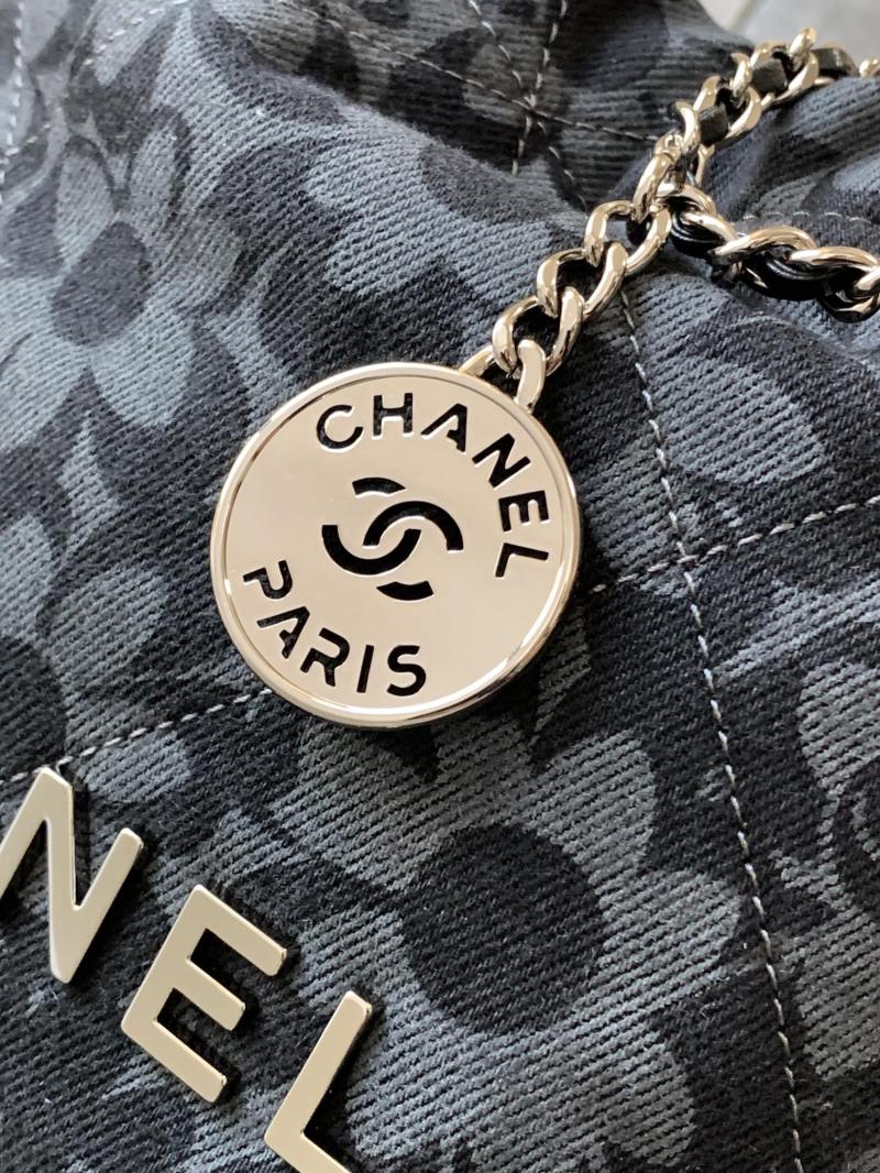 Mini Chanel 22 Denim Handbag AS3980