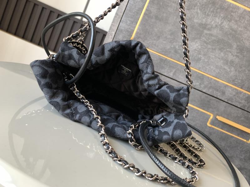 Mini Chanel 22 Denim Handbag AS3980