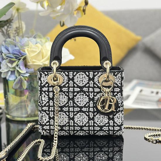 Mini Lady dior Bag Black M0505