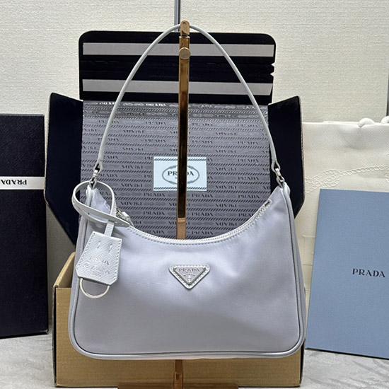 Prada Re-edition 2005 Re-nylon Mini Bag Grey 1NE204