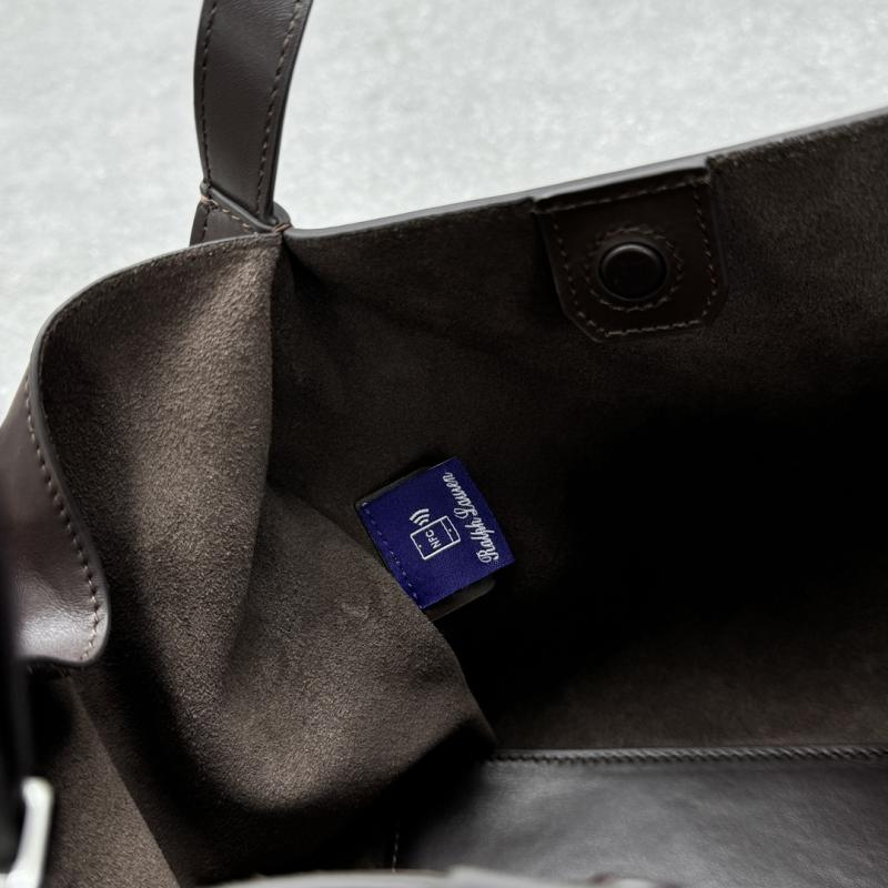 Ralph Lauren RL 888 Calfskin Mini Tote Burgundy R7575