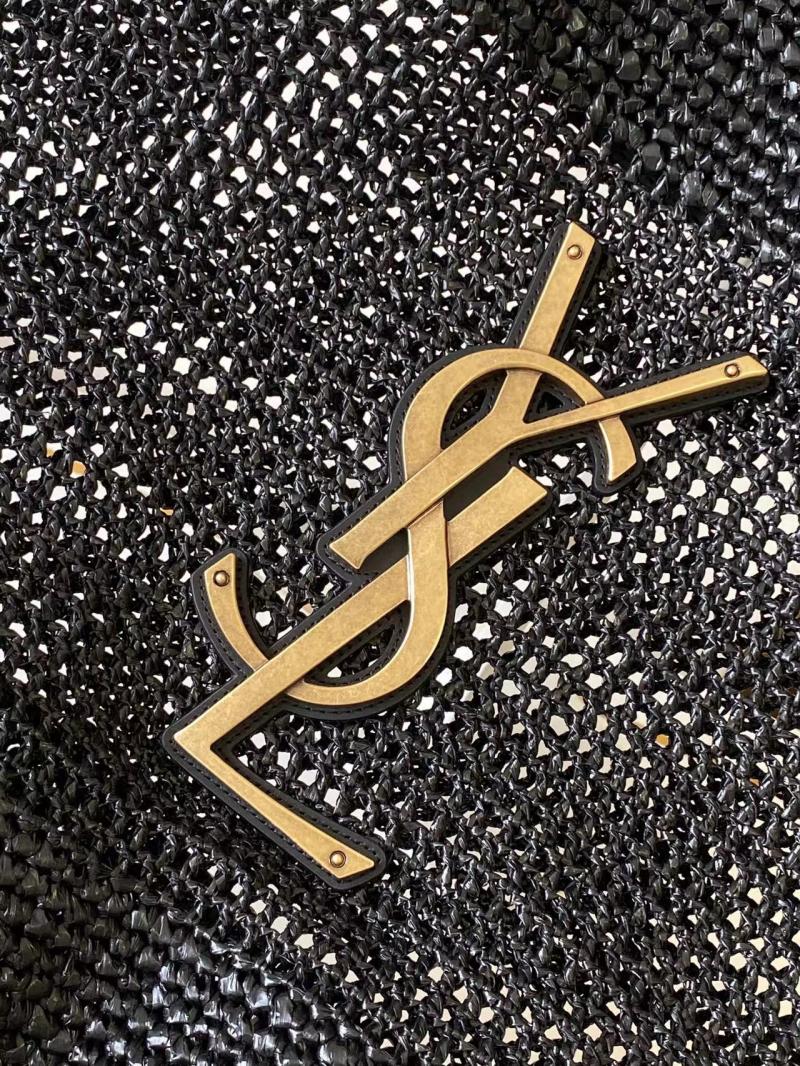 Saint Laurent Icare In Raffia Black 772191