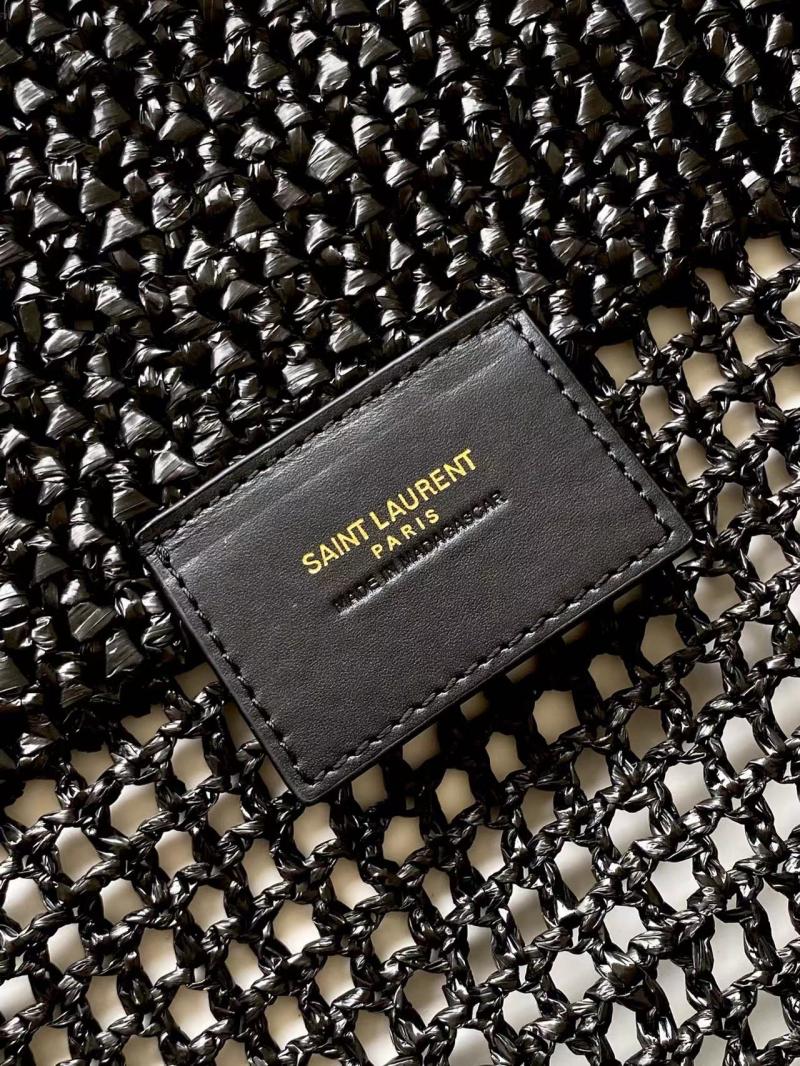 Saint Laurent Icare In Raffia Black 772191