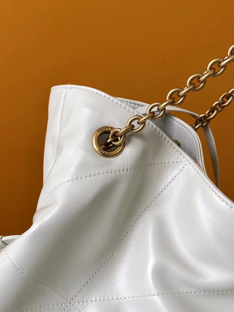 Saint Laurent Jamie Shopping Bag White 809824