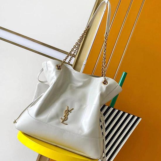 Saint Laurent Jamie Shopping Bag White 809824