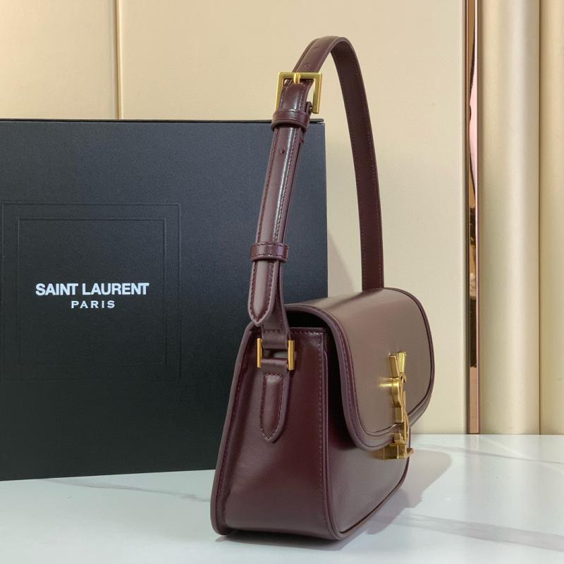 Saint Laurent Solferino Medium Bag Burgundy 832330