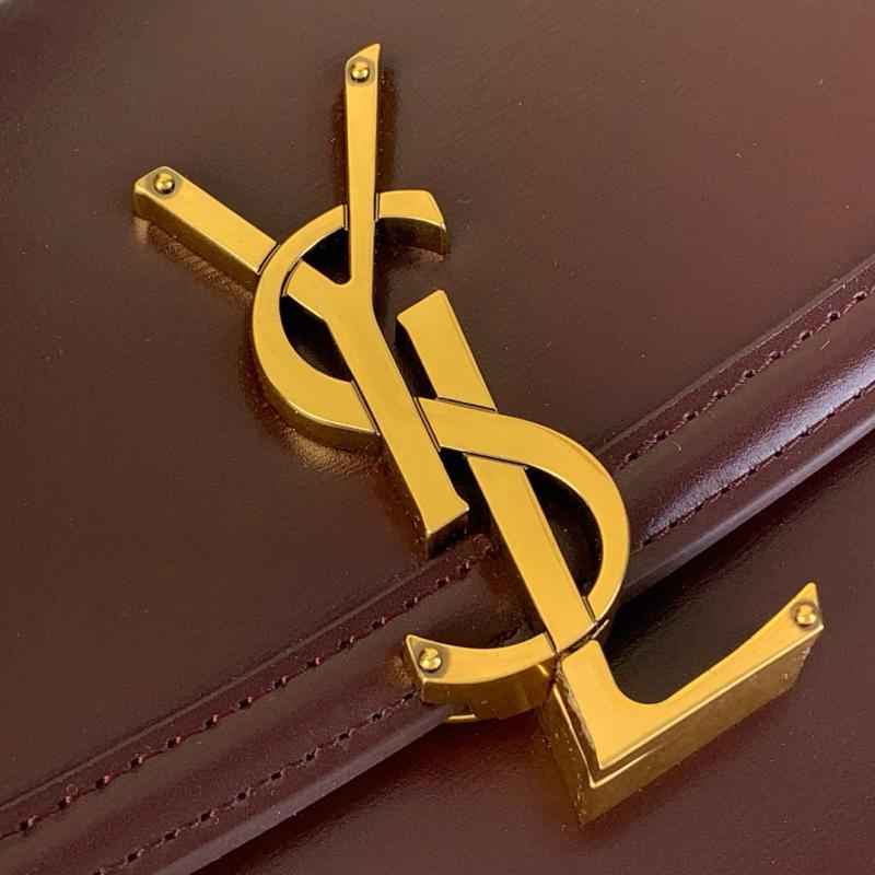 Saint Laurent Solferino Medium Bag Burgundy 832330