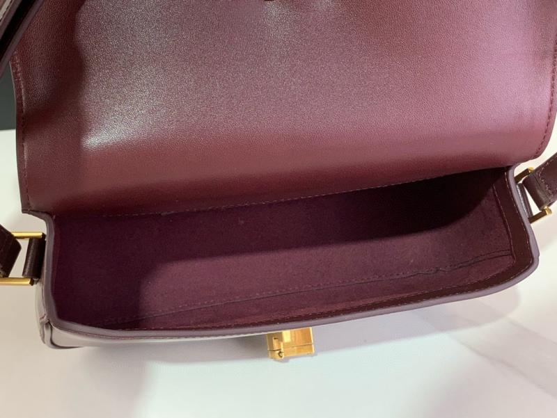 Saint Laurent Solferino Medium Bag Burgundy 832330