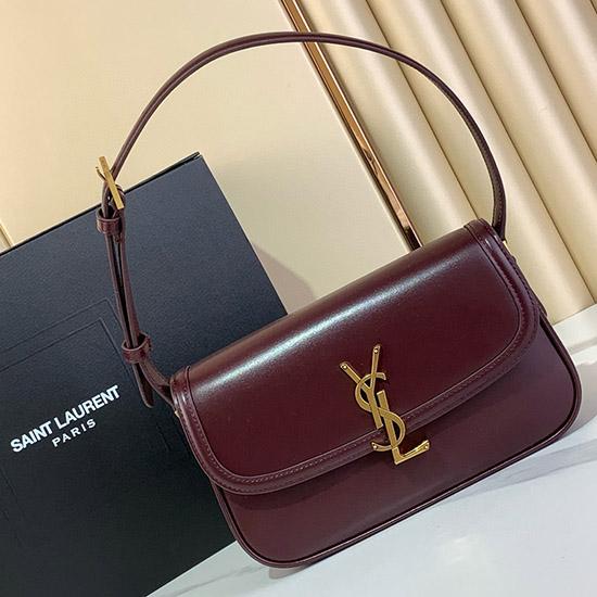 Saint Laurent Solferino Medium Bag Burgundy 832330