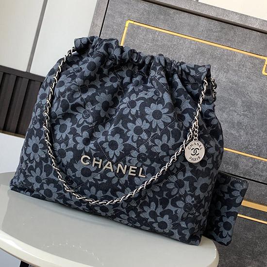 Chanel 22 Denim Handbag AS3261