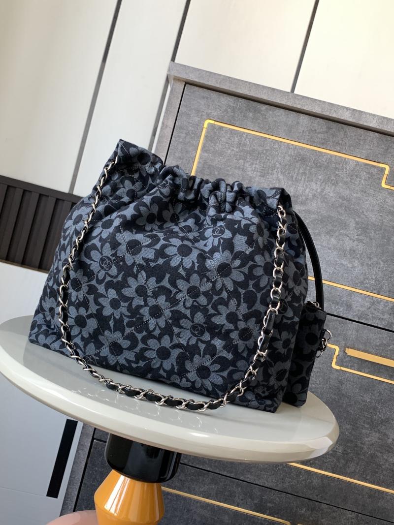 Small Chanel 22 Denim Handbag AS3260