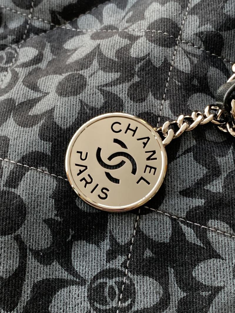 Small Chanel 22 Denim Handbag AS3260