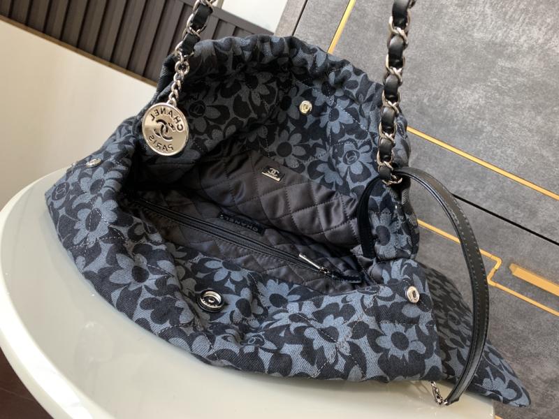 Small Chanel 22 Denim Handbag AS3260