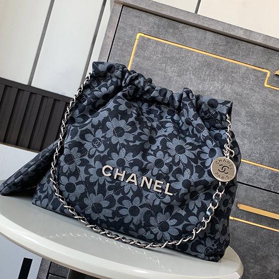Small Chanel 22 Denim Handbag AS3260
