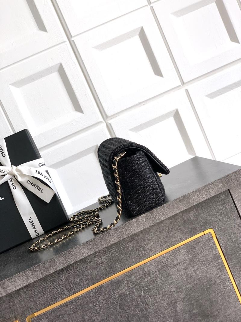Small Chanel Tweed Flap Bag Black AS5279