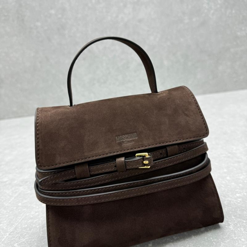 Small Moschino Tie Me bag Brown M8100
