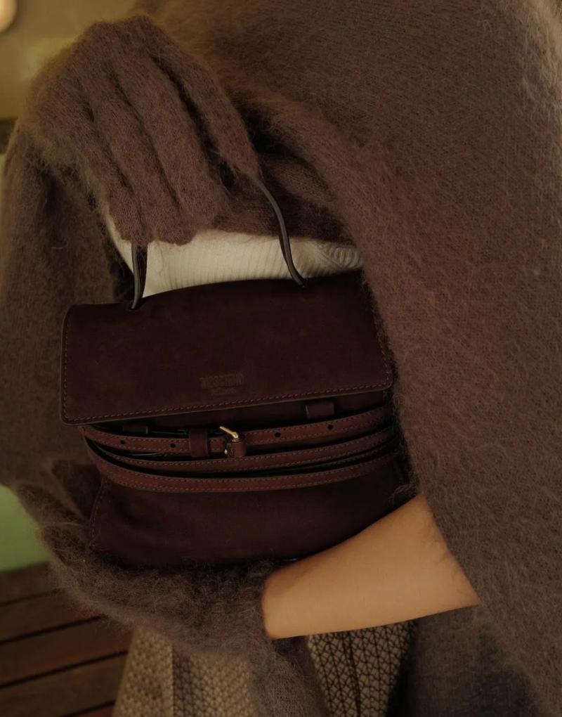 Small Moschino Tie Me bag Brown M8100