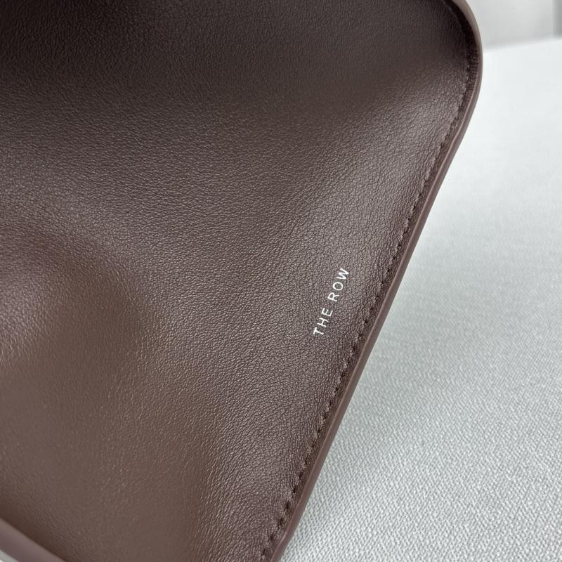 The Row Smooth Leather Margaux 12 Bag Coffee W1833