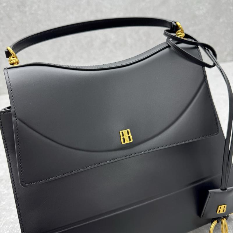 Balenciaga Leather Nano M Top Handle Bag Black B92951