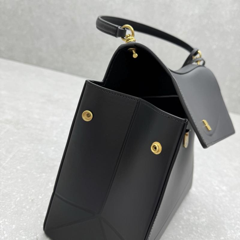 Balenciaga Leather Nano M Top Handle Bag Black B92951