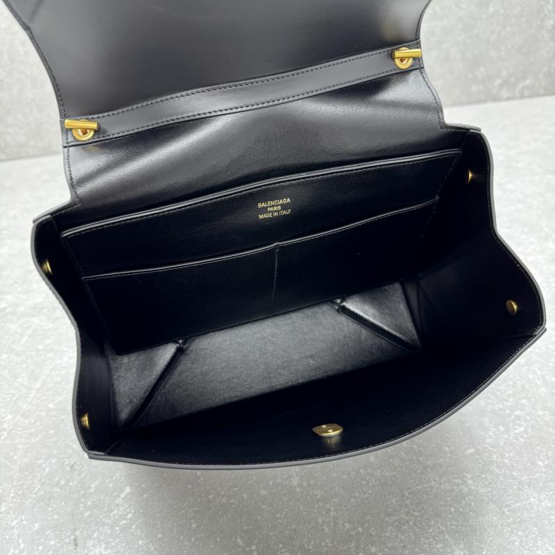 Balenciaga Leather Nano M Top Handle Bag Black B92951