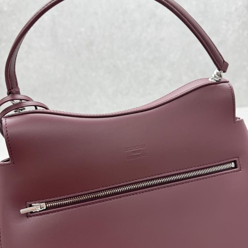 Balenciaga Leather Nano M Top Handle Bag Red B92951