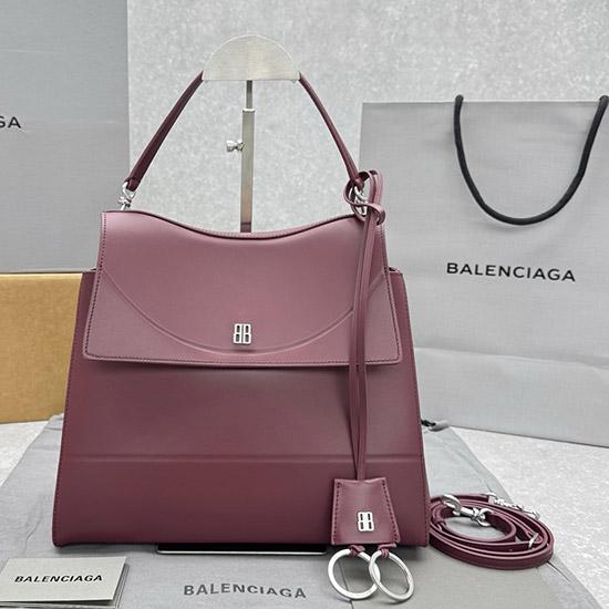 Balenciaga Leather Nano M Top Handle Bag Red B92951