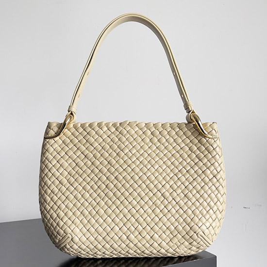 Bottega Veneta Medium Clicker Bag Beige 730969