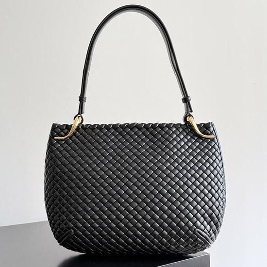 Bottega Veneta Medium Clicker Bag Black 730969