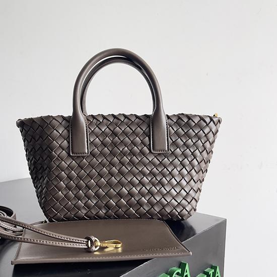 Bottega Veneta Mini Cabat Dark Brown 709464