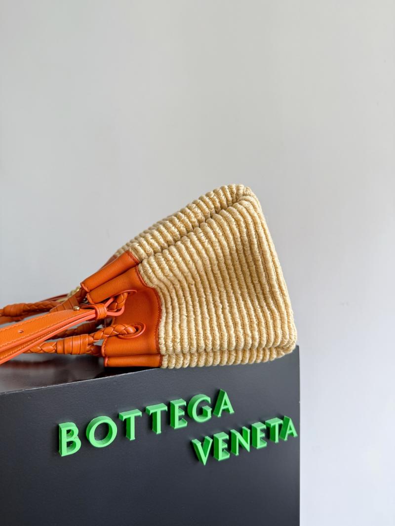 Bottega Veneta Raffia Small Parachute Orange 827475