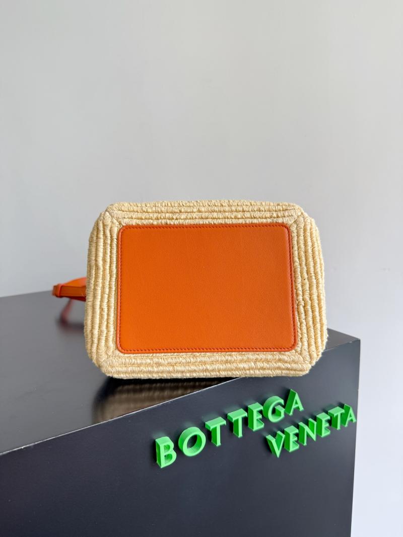 Bottega Veneta Raffia Small Parachute Orange 827475
