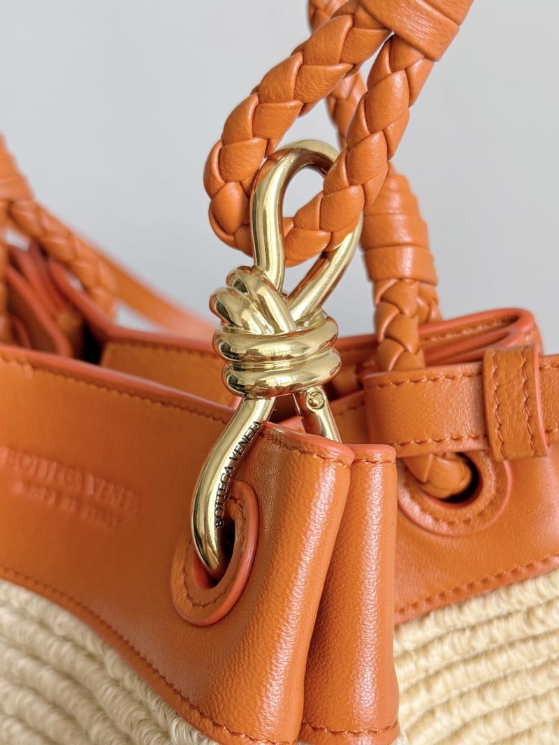 Bottega Veneta Raffia Small Parachute Orange 827475