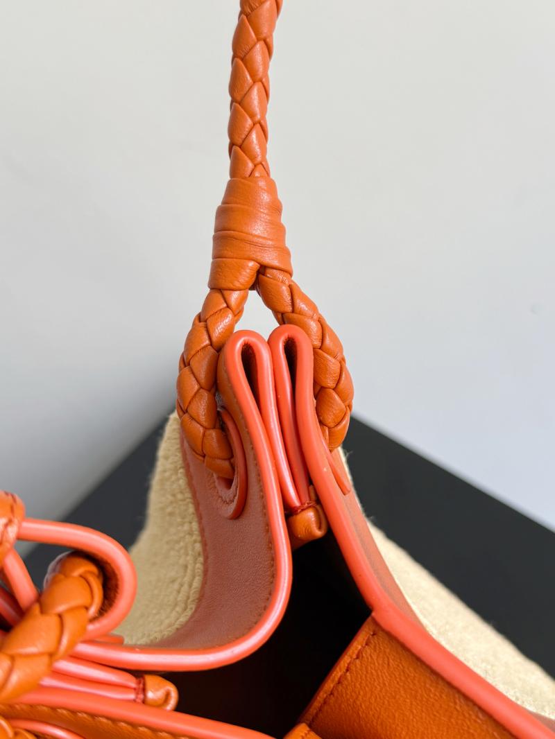 Bottega Veneta Raffia Small Parachute Orange 827475