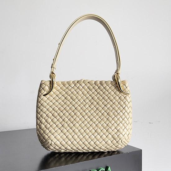 Bottega Veneta Small Clicker Bag Beige 730968