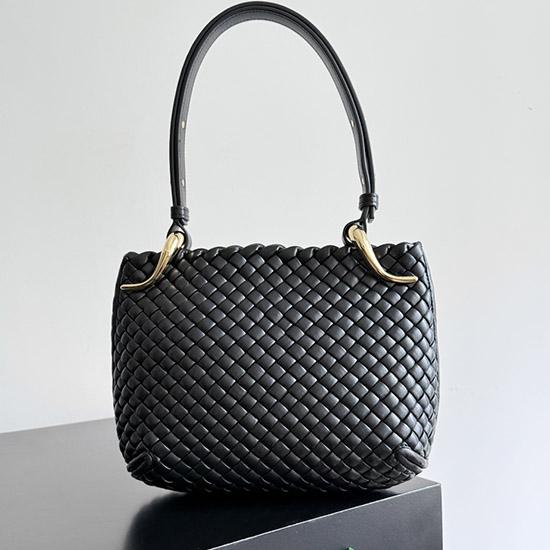 Bottega Veneta Small Clicker Bag Black 730968