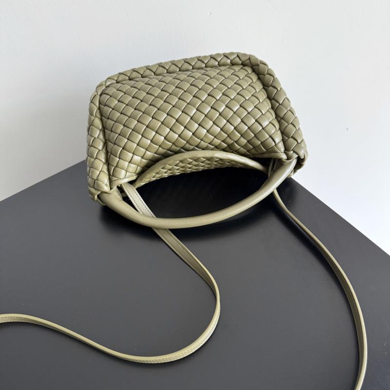 Bottega Veneta Small Cobble Top Handle Algae 805739