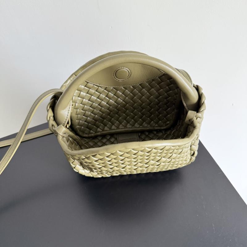 Bottega Veneta Small Cobble Top Handle Algae 805739