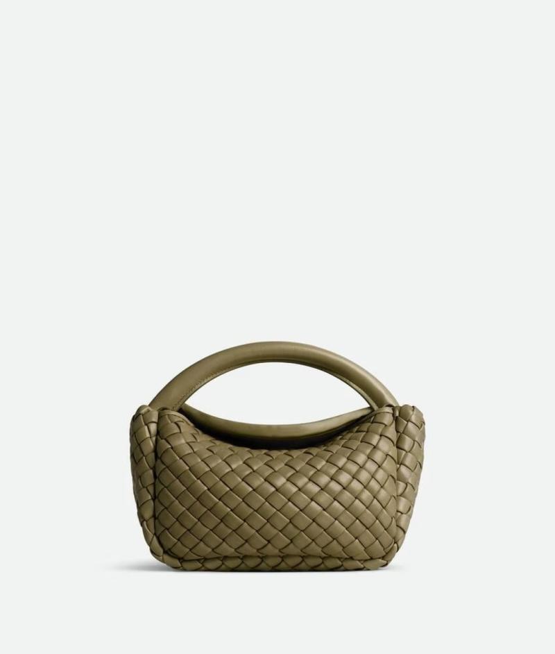 Bottega Veneta Small Cobble Top Handle Algae 805739